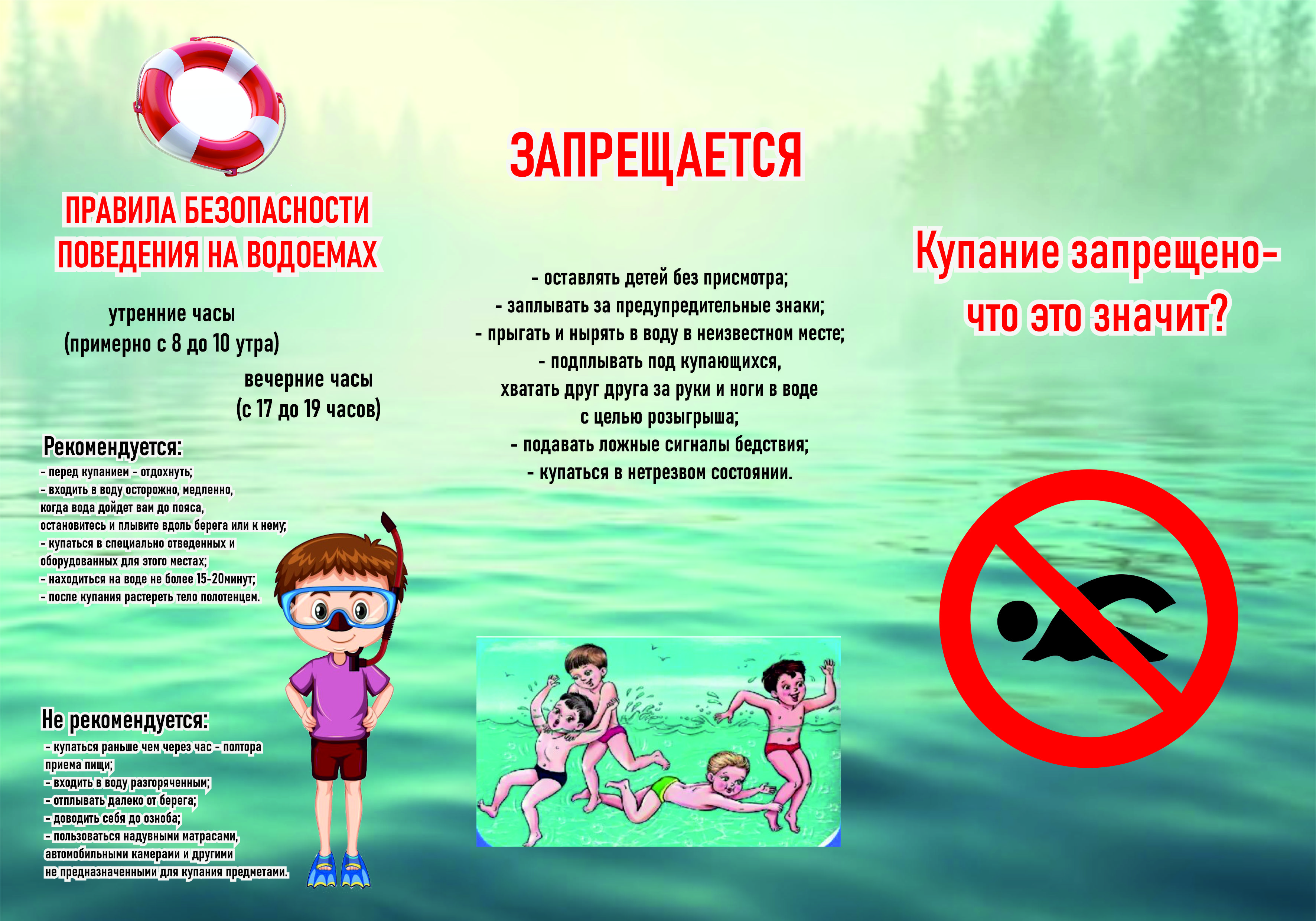 О запрете купания.
